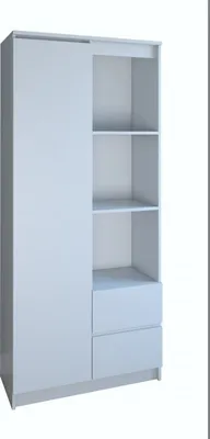 Produktbild von Topeshop RS-80 BILY BIEL Bücherregal für Büros