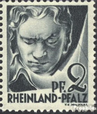 Produktbild von Briefmarken Franz. Zone-Rheinland Pfalz 1947 Mi 1III, Strich über der 2 (Feld 44) postfrisch Freimarken