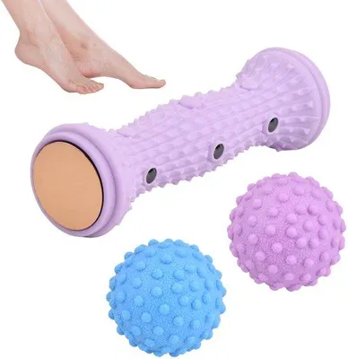 Productafbeelding van Voetmassagerol met Myofasciale Ontspanningsballen