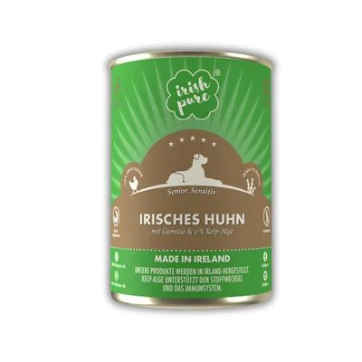 Produktbild von Irish Pure - Senior Nassfutter - Irisches Huhn mit Gemüse & Kelp-Alge 12x390g