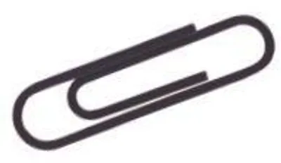 Produktbild von Briefklammern 32mm kunststoffüberzogen VE=10x100 Stück schwarz