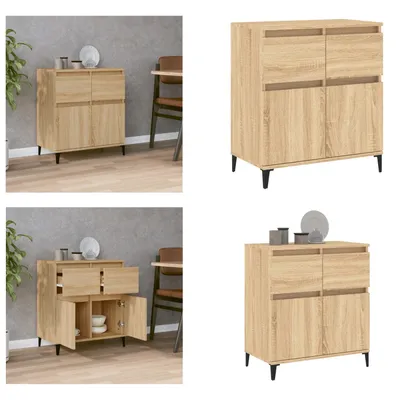 Produktbild von vidaXL Sideboard Sonoma Eiche 60x35x70 cm Holzwerkstoff - Sideboard - Sideboards - Schrank - Highboard
