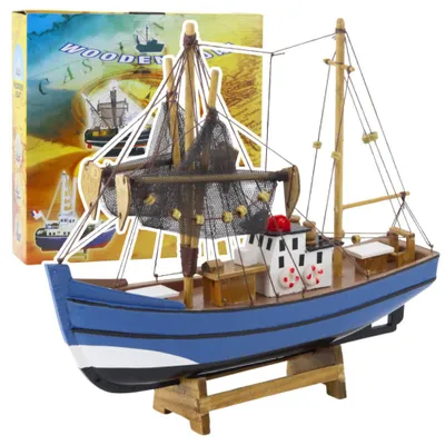 Produktbild von Sammlermodell eines Fischereifahrzeugs blau