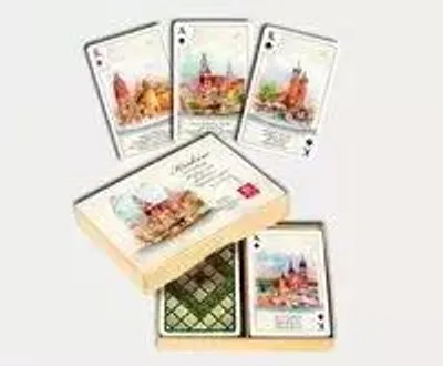 Produktbild von Karty Kraków Akwarele 2 x 55 listków