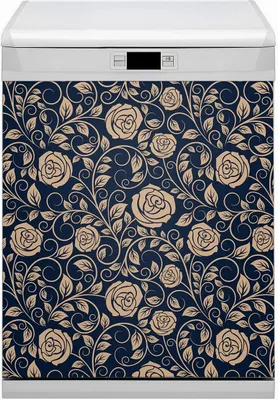 Produktbild von Magnete  Küche Magnetmatte Magnet für Spülmaschine Abwaschbar Nachbildung 60x80 cm  - Vintage -Rosen