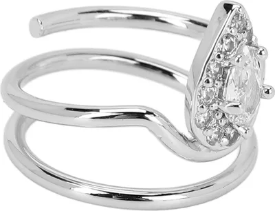 Imagen del producto de Anillo de pedrería para uñas, anillos con pedrería para la punta de los dedos, anillo para uñas, anillo de pedrería para mujeres, adorno para anillo de uña, accesorios para uñas