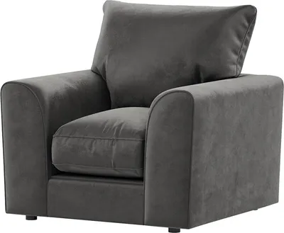 Produktbild von Sessel Dillon Velvet - hellgrau - Kronos 15
