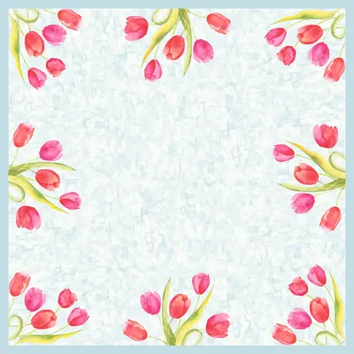 Produktbild von DUNI Dunicel Mitteldecken Painted Tulips 84x84cm