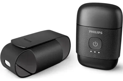 Produktbild von Philips 500 series Shaver S591/05 Kompakter, elektrischer Nass- und Trockenrasierer, Rotationstrasierer, Schwarz, Akku, Lithium, Integrierte Batterie, 40 min