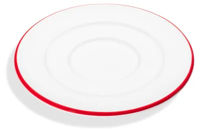 Immagine prodotto di Gmundner Keramik bordo rosso rubino, piattino caffè gour. (Ø 16 cm)
