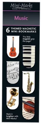 Produktbild von Magnetisches Lesezeichen „Music“, 6 Stück