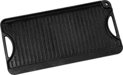 Produktbild von 20 x 10 Zoll Wendbare Grillplatte Vorgewürzte BBQ-Pfanne Gusseisen Schwarz