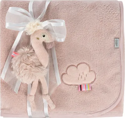 Produktbild von Kuscheldecke Flamingo - Krabbelunterlage & Zudecke