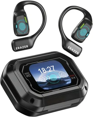 Produktbild von Kopfhörer mit KI-Echtzeit-Übersetzung, Übersetzer Kopfhörer, Bluetooth KI Übersetzer Kopfhörer mit APP, unterstützt 135 Sprachen, Schwarz