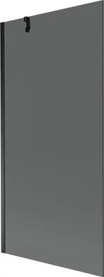 Produktbild von Mexen Next 1-Flügel-Badewannenwand 90 x 150 cm, Graphit, Schwarz - 895-090-000-00-40-70
