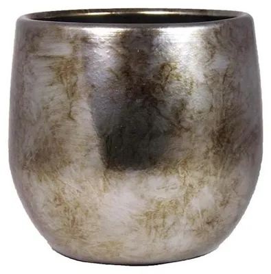 Produktbild von Bela Arte Blumentopf - Keramik - goldglanzend - Antik-Look - 16x14cm