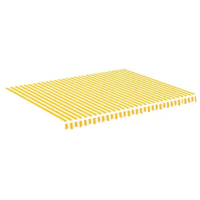 Immagine prodotto di vidaXL Telo da sole giallo e bianco 4,5x3,5 m