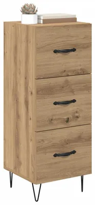 Obrázek produktu pro vidaXL Artisan dubový příborník 34 x 34,5 x 90 cm materiál na bázi dřeva