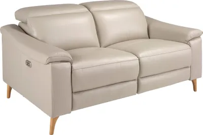 Immagine prodotto di Divano Angel Cerdá 2 posti relax in pelle color tortora 6189
