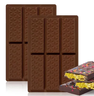 Produktbild von Schokoladenform Silikon Dubai 2 Stück Antihaftbeschichtung Pralinen Backform