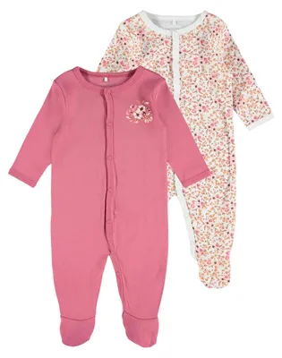 Productafbeelding van Name It - Pyjama voor baby meisjes, lange mouwen (2-delig), model GT19109 (92) (roze)