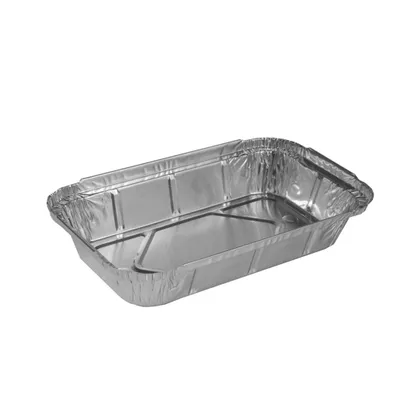 Produktbild von Papstar Schalen, Alu eckig 650 ml 22 cm x 12,8 cm x 3,5 cm für Lasagne, 20 x 50 Stück