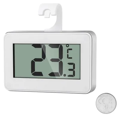 Digitales Kühlschrankthermometer, magnetisch, mit Haken, -20 bis 60 °C