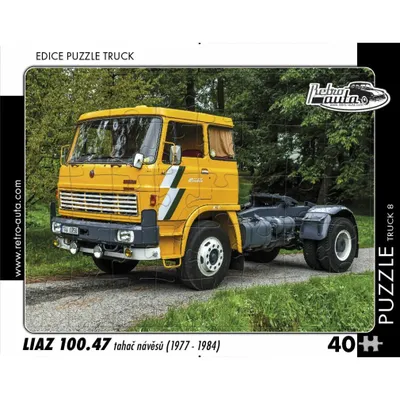 Obrázok produktu pre Puzzle TRUCK 08 - Liaz 100.47 návesový ťahač (1977 - 1984) 40 dielikov