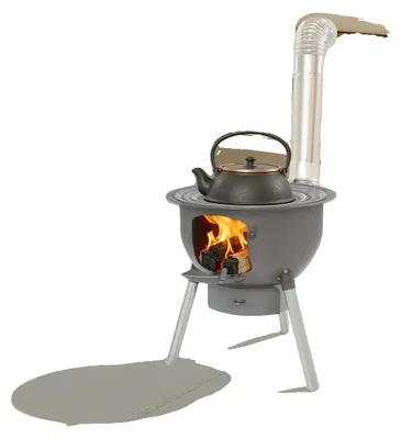 Immagine prodotto di Fornello da campeggio per uso esterno, diametro interno 39,5 cm, griglia da 29,5 cm, 3 misure di anelli per wok, per 3-6 persone, struttura in acciaio resistente