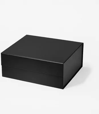 Zdjęcie produktu dla Pudełko Magnetyczne Na Prezent Czarne 330x255x115mm (zew) A4 Ozdobne Pudełko