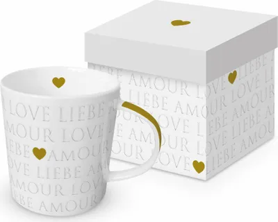 Produktbild von PPD Love Letters pearl Trend Mug, Kaffeetasse, Becher, Tasse, New Bone China, 400 ml, 164502735