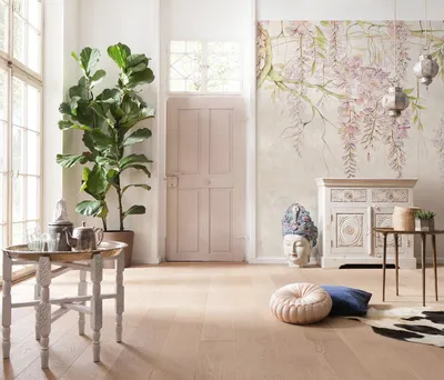 Produktbild von Komar Vlies Fototapete - Wisteria - Größe: 400 x 280 cm (Breite x Höhe) - 4 Bahnen, Wohnzimmer, Schlafzimmer, Tapete