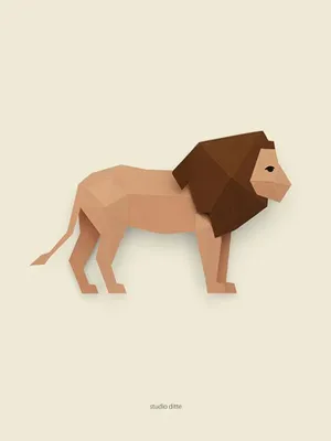Produktbild von Studio Ditte Löwen Poster - 30 x 40 cm | Babyzimmer Ideen