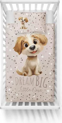 Immagine prodotto di Biancheria da letto, biancheria da letto per bambini, cotone 100x135 5515b Cane