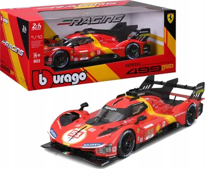 Zdjęcie produktu dla BBURAGO Ferrari 499P #51, Model samochodu sportowego, Wstępnie zmontowany, 1:18, Ferrari 499P LMC, Każda płeć, Metal, Plastik