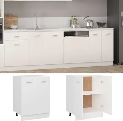 Produktbild von vidaXL Spodná skrinka Lyon White 60x46x81,5 cm Materiál na báze dreva