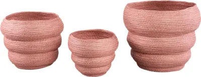 Produktbild von PTMD - Topf Summera - Rosa - 27x27x26cm - 3er-Set
