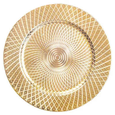 Produktbild von Tellerunterlagen mit goldenem Relief – 6er-Set