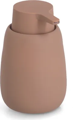 Produktbild von ZELLER Keramik Seifenspender mokka 8,8 x 8,8 x 13,7cm