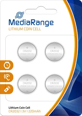 Zdjęcie produktu dla MediaRange Bateria guzikowa litowa/CR2032 3V 4szt