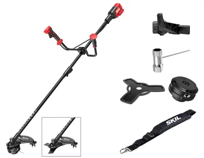 Produktbild von SKIL 0256CA Akku-Freischneider (2-in-1 Rasentrimmer/Freischneider, 23 cm Klinge)