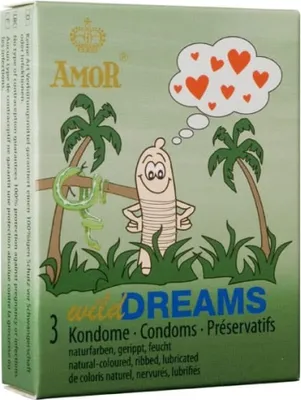 Zdjęcie produktu dla Prezerwatywy Amor Wild Dreams, opakowanie zawierające 3 sztuki