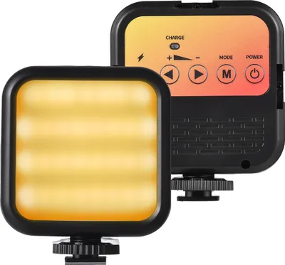 Zdjęcie produktu dla kieszonkowa lampa LED 5W, mini lampa wideo, dwukolorowa lampa fotograficzna z 3 mocowaniami typu cold shoe i otworem na śrubę 1/4 cala, 62 sztuki koralików, temperatura barwowa 3000K-7000K z adapterem z klipsem do transmisji na żywo, domowego studia, fotografii komercyjnej