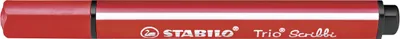 Image de 5x Stabilo® 368/948 Feutre de coloriage triangulaire Trio® Scribbi - rouge