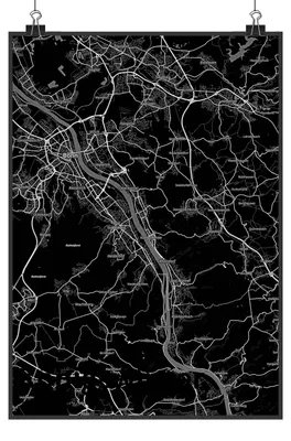 Produktbild von Mr. & Mrs. Panda Bild Königswinter DIN A5 - Geschenk, Wanddekoration, Stadt Dorf Karte Landkarte Map Stadtplan, drucke, wandkunst, Wandbild, wanddeko