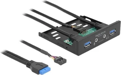 Obrázek produktu pro DELOCK 3.5" USB 3.2 Gen 1 Front Panel 2xUSB Typ-A + HD Audio