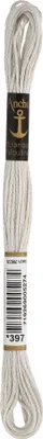 Produktbild von Anchor Sticktwist 4635000-00397 perlgrau Stickgarn, 100 % Baumwolle
