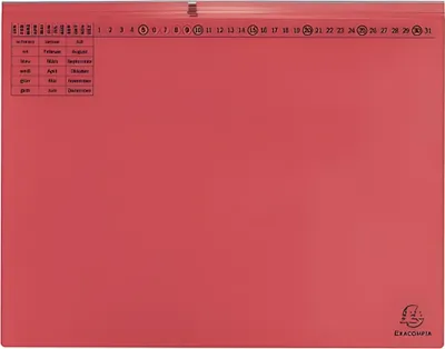 Produktbild von Exaflex Kanzlei Hängehefter 2 Abheftvorrichtungen Rechtsheftung 265x318mm Rot