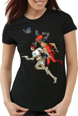 Produktbild von style3 Comet Besatzung Damen T-Shirt anime raumschiff captain, Größe:XS