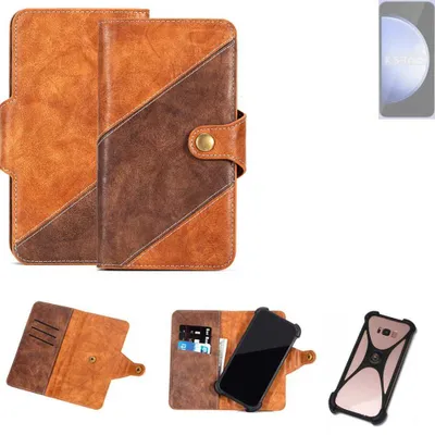 Produktbild von K-S-Trade Handyhülle Schutzhülle Bookstyle Case Wallet-Case kompatibel mit Samsung Galaxy S23 FE Exynos Cover Klapphülle Kantenschutz Smartphone